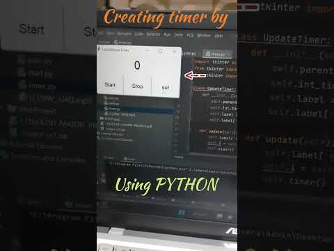 creating timer by using python #python #pythonprogramming #pythonprojects#python3 #tricksandcodes