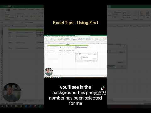 Excel Tip - Using Find