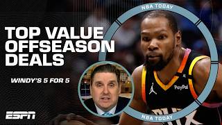 Windy's 5 for 5: Value deals of the NBA offseason 👀🤝 + Lakers-Clippers' offseason | NBA Today