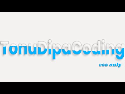 Water Wave Text Animation using Html CSS @tonudipaCoding