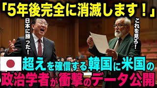 【海外の反応】「滅びるのは日本だ！」アメリカ国際情勢学者が発表した衝撃のデータに韓国人が驚愕【日本のあれこれ】