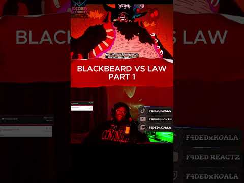 BLACKBEARD VS LAW🔥FULL REACTION ON MY CHANNEL #onepiece #animereaction #animereaction