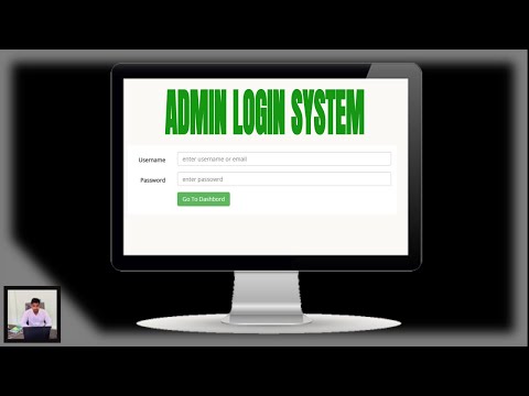 how to make a website login system |login screen|