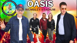 OASIS Wembley Stadium Matt Smith, Simon Pegg arriving