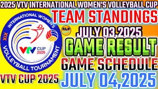 VTV CUP LATEST TEAM STANDINGS AS OF JULY 03,2025|VTV CUP GAME RESULT|VTV CUP GAME SCHEDULE|VTV 2025