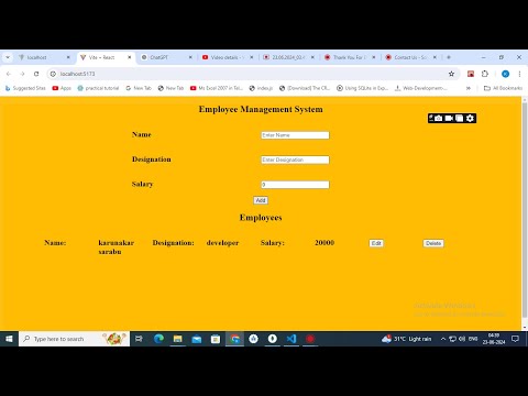 mern employee app