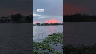 Mesmerizing Sunset in Alleppey | Kerala’s Backwater Beauty 🌅”