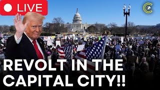 LIVE | Washington ERUPTS! ‘HANDS OFF!’ Trump Protest STORMS DC | CLRCUT