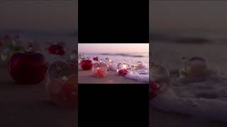 ASMR Breathtaking Pink Sky Over Endless Ocean Wave #shorts  #asmr #beachvibes #crystalasmr
