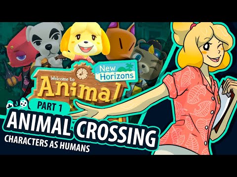 ANIMAL CROSSING Characters as HUMANS [Isabelle, Flick, CJ, Redd, KK Slider]