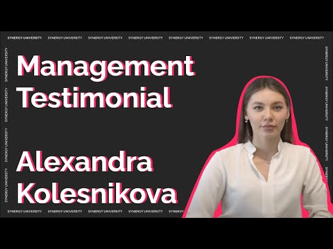 Management Testimonial  Alexandra Kolesnikova