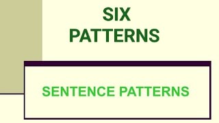 Patterns of sentence | Beginner's Tech