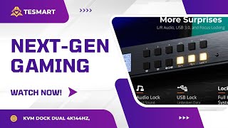 Next-Gen Gaming KVM Dock? Dual 4K144Hz, Dynamic HDR, VRR | HDK402-M24-USBK