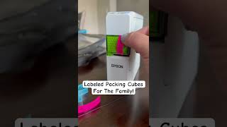 Labeled Packing Cubes! #travel #packing #helpfultips #organization #labelmaker #asmr #asmrsounds