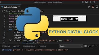 Create Your Own Digital Clock With Python And Tkinter - Easy Tutorial For Beginners! 🐍🕰️