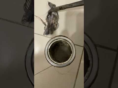 How to Easily Clean a Bathroom Drain: Quick and Effective Method #cleaning #easyinstall