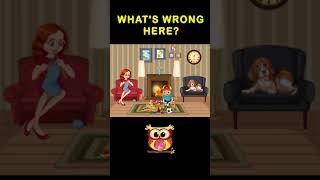 What's Wrong - 1 | Find the Mistake in picture | #brainteaserwithanswer #Shorts #whatswrong #puzzles
