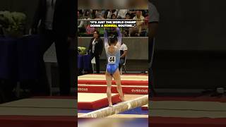 Even the reigning World Champ can make mistakes😨 #gymnastics #beam #fall #slip #sports