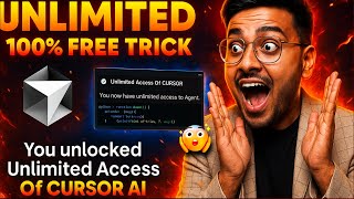 How I Got Cursor AI 100% FREE in 2025 😱 | No Login, No Limits! 🔓
