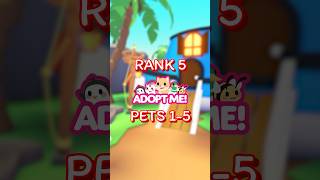 Ranking Adopt Me Pets!