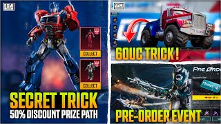 Get 50% Discount Prize Path in Bgmi | 60Uc Transformer Supercar Trick in Bgmi