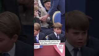 The Royal Family arrive for VE Day celebrations