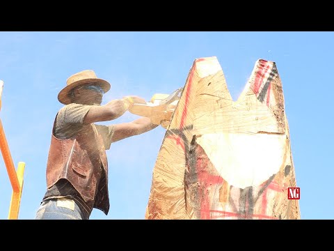 Old Friends Farm Chainsaw Sculpting with Kiptoo Tarus | News-Graphic