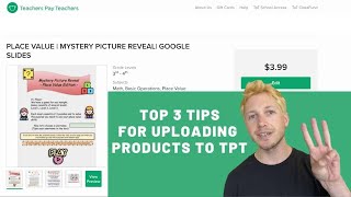 Top 3 Tips for Uploading Products to TPT