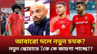 আবারো দলে নতুন চমক? নতুন স্কোয়াড ঘোষণা বাফুফে। কে কে জায়গা পাচ্ছে নতুন স্কোয়াডে