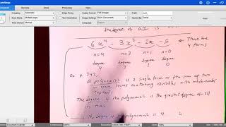 M261-Cwk5a -- Polynomial Math