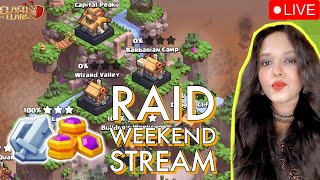 Raid Weekend Stream Part Two | COC ⚔️