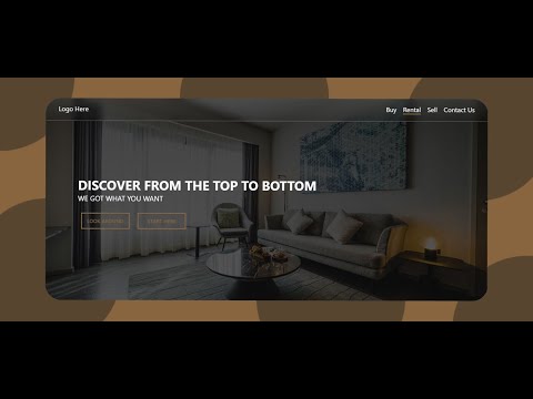 How to make a cool website landing page using HTML CSS (VERY EASY AND COOL!!)
