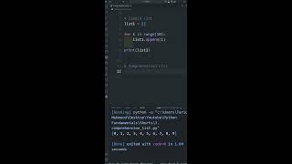 Simple list VS. Comprehension list in python
