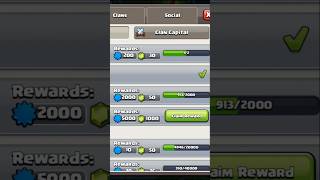 Oh Yeah I got 1000 GEMS for 3000 Trophies in Builder base😊#clashofclans #coc #youtubeshorts #shorts😃