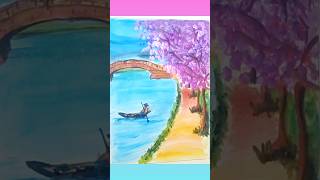 #landscape#beautiful#scenery #drawing#tutorial#flowers#trending#new#viral#shorts#reels#artgallery.d