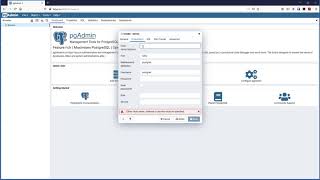 Setting up PgAdmin v4.28 on the Raspberry Pi FIAB