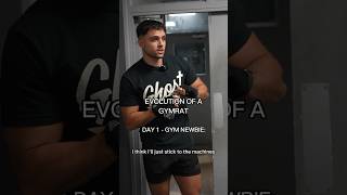 EVOLUTION OF A GYMRAT #shorts #short #viral #gym #fitness