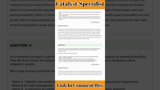 Catalyst-Specialist Practice Test | Salesforce Certified Catalyst Specialist (WI25) Exam
