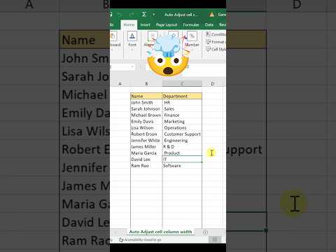 Excel Auto-Adjust Column Width (How To)