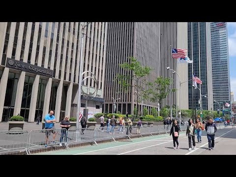 漫步美國紐約曼哈頓六大道46街到54街