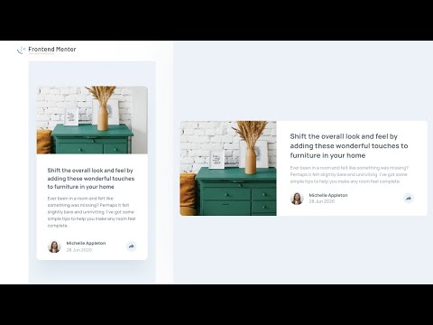 Article preview component - Frontend Mentor Challenge