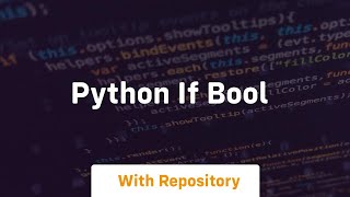 python if bool
