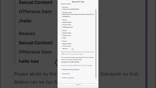 I GOT BANNED #roblox #bannedroblox