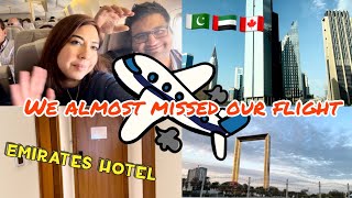 Pakistan to Toronto Flight | Emirates Hotel Vlog & Airport Journey #travel #travelvlogs