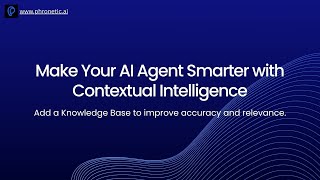 Make Your AI Agent Smarter with Real Context | Add a Custom Knowledge Base — No Code Needed