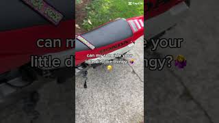 no he CANT!😤😼 #dirtbike #hondagang