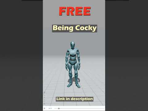 Being Cocky. Free Mixamo animation for Daz Studio's Genesis 9. #dazstudio