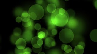 Green Particles Bokeh Effect |Background Animation Video Effects HD