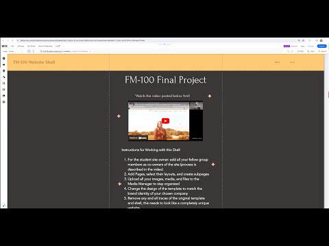 FIT FM 100 Spring 2024 Video