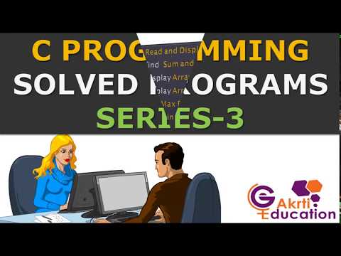 C Language Solved Programs Examples Series-3